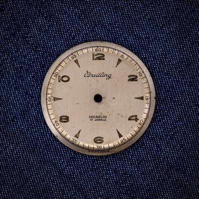Vintage Breitling Signed Dial 17 Jewels Incabloc Swiss Made 27.5mm Watch Part