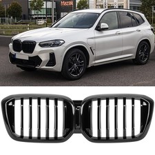 Nieren Grill Kühlergrill Einzelsteg passend für BMW X3 G01 G02 2021 LCI schwarz