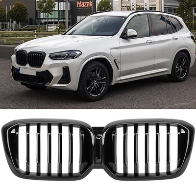 Nieren Grill Kühlergrill Einzelsteg passend für BMW X3 G01 G02 2021 LCI schwarz