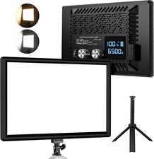 9" LED Video Light, Dimmable Camera Light with Built-in 5000mAh Li-ion TU019