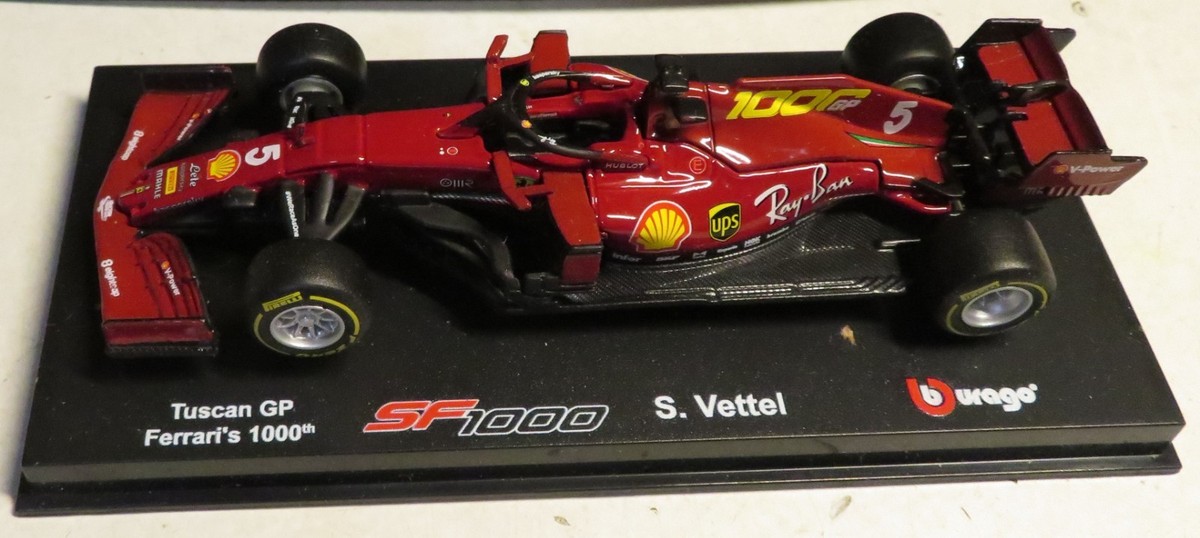 Bburago FERRARI SF1000 #5 S. VETTEL F1 TUSCAN GP 1000 1/43 4.5
