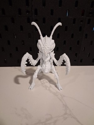 One-of-a-Kind DMT Mantis Entity Figurine   Psychedelic Alien Insectoid Statue  