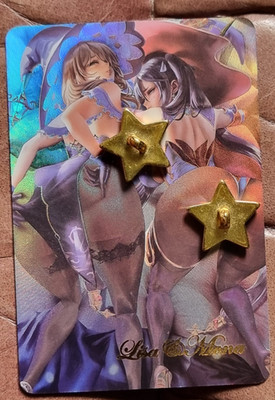 Double sided Anime Waifu card Spicy Lewd Hot Custom Extremely Rare 2.5x3.5 inch