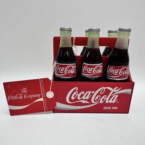 Coca Cola Desk 6 Pak Mini Bottle 6-Pack Pencils, Paper Clips, Highlighter, More