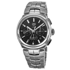 New Tag Heuer Link Automatic Chronograph Black Dial Men's Watch CBC2110.BA0603