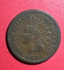 1885 US Indian Head Cent! Good! Harder to Find! Lower Mintage!