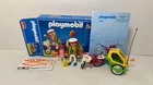 Playmobil #3068 Bike Mother W Kid Trailer Set Vtg 1999