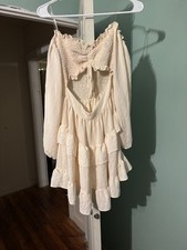 Windsor Cream Ruffled Dress