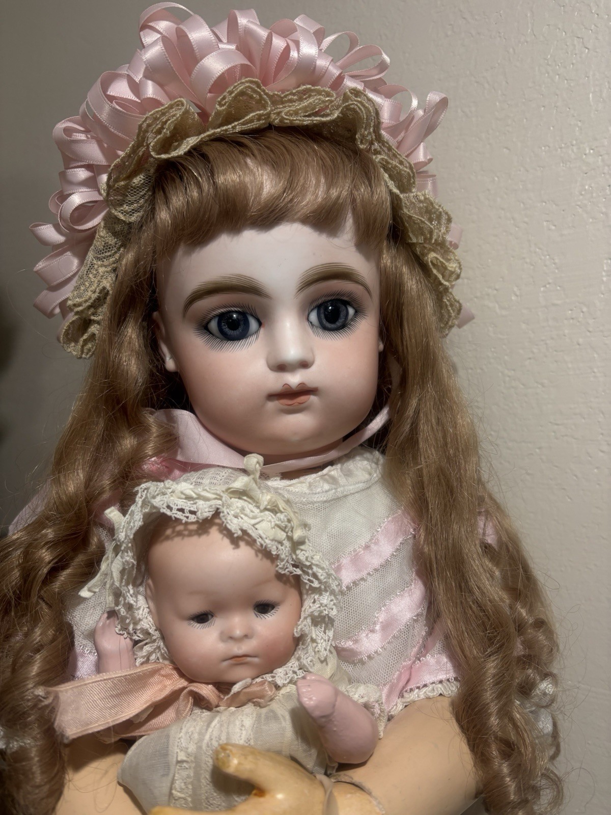 Delightful Antique 29” Francois Gaultier French Bebe F.G. Doll, Beautiful Eyes!