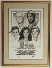 The A-Team Stephen J Cannell Poster Promotional Tim Neil Mr T Peppard Benedict