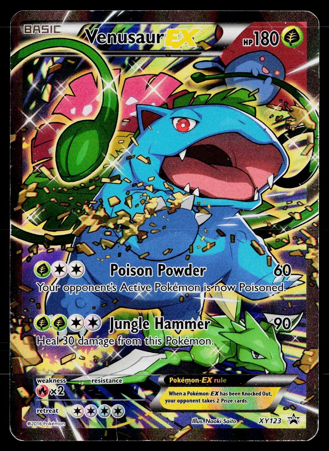 2016 Pokemon XY Promo #XY123 Venusaur EX