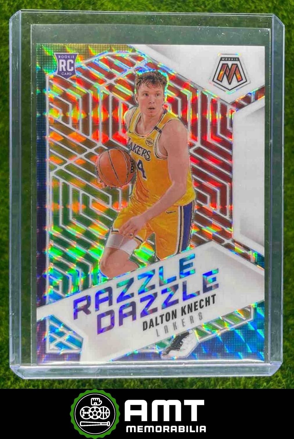 Dalton Knecht RC 2024-25 Panini Mosaic Razzle Dazzle Los Angeles Lakers #11