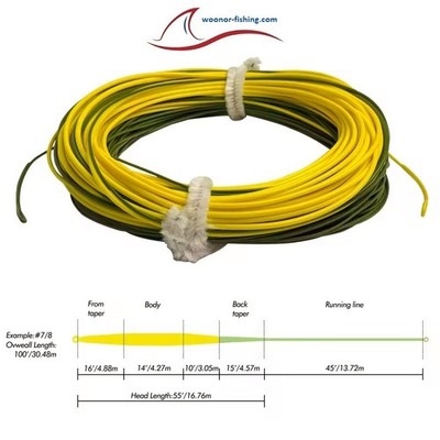 Switch Fliegenschnur, Fly Line, Fliegenfischen WF4-5F bis WF7-8F