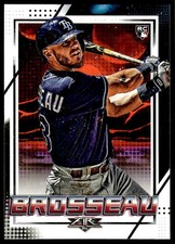 2020 Topps Fire Michael Brosseau Rookie Tampa Bay Rays #89