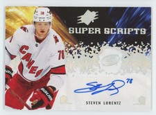 2021-22 SPx Superscripts Steven Lorentz Auto Carolina Hurricanes #SS-SL