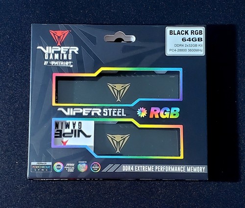 Patriot Viper Steel RGB Memory Module PVSR464G320C8K