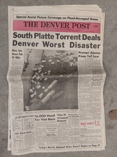 Denver Post July 17 1965 South Platte flooding newspaper Worst Disaster