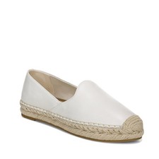 Sam Edelman Kesia Espadrille Flats Leather Bright White Size 9.5