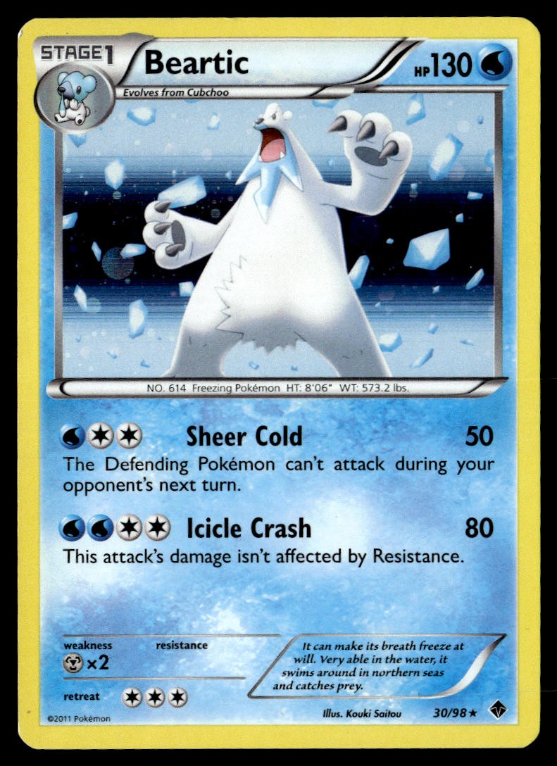 Beartic (Cosmos Holo) 030/098 Promo Blister Exclusives Pokemon