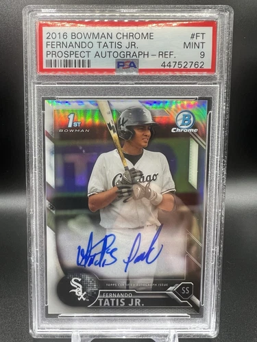 2016 Bowman Chrome Fernando Tatis Jr Auto Refractor /499 PSA 9