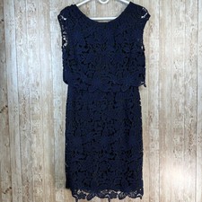 NEW Boden Lace Sheath Dress sz 12 Navy Blue Sleeveless Special Occasion wedding