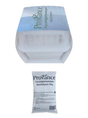 PROVANCE 1-12 Boxen XL Luftentfeuchter Sets mit 1- 12 Stück 450g Granulat Raumentfeuchter