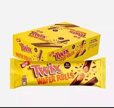 Twix Wafer Rolls  22.5g Bars Milk Chocolate Bars Full Box of 12