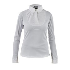 Shires Aubrion Long Sleeve Tie Shirt - White
