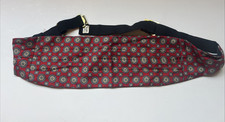 Cummberbund Red Geometric Adjustable Size 32-48