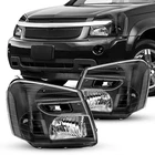 For 2005-2009 Chevy Equinox Headlights Halogen Black Housing Headlamps L+R 05-09