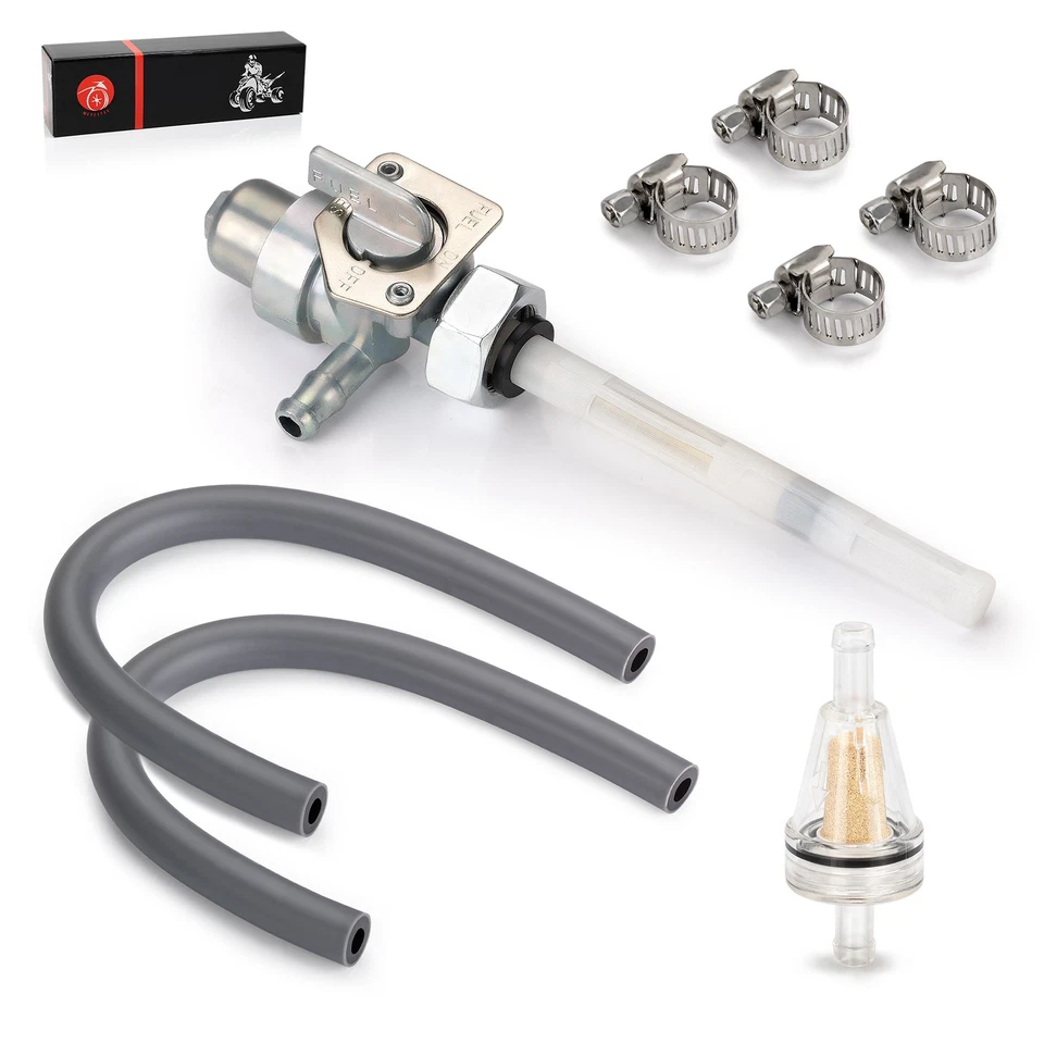 8mm Fuel Valve Petcock w/Oil Tube for Honda XR650L 1993-2023 / ATC350X 1985-1986 - Image 4 of 4