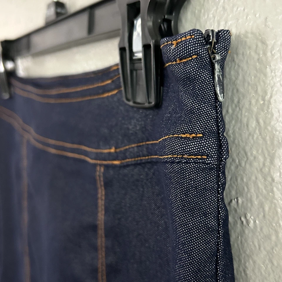 Falda Lápiz Midi Jeans Vintage Y2K XOXO Talla 7/8 Azul Elástico Jean Denim Años 90 Foto 2 de 4