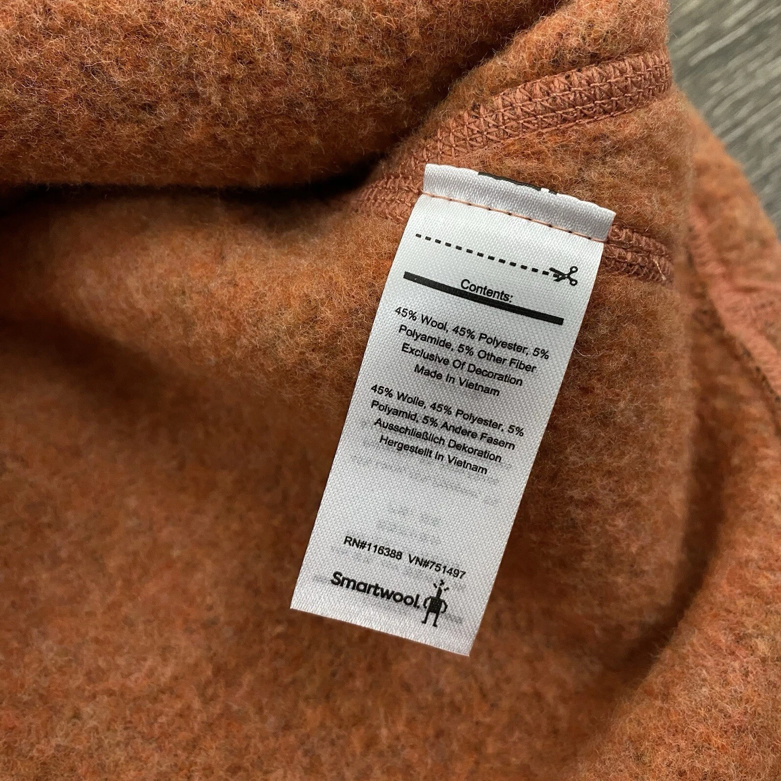 smartwool hudson trail fleece pullover wool blend sweater