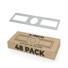 OHLECTRIC (48 Pack) New Construction Rough-in Plate for LED Downlight – Sl
