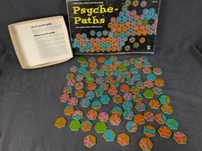 Vintage 1969 PSYCHE-PATHS Game Puzzle by Funtastic - Unsure If Complete