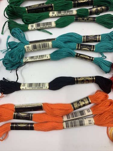 DMC Floss JP Coates Mixed Colors 66 Skeins 6 Strand Embroidery Thread Yarn - Picture 5 of 12