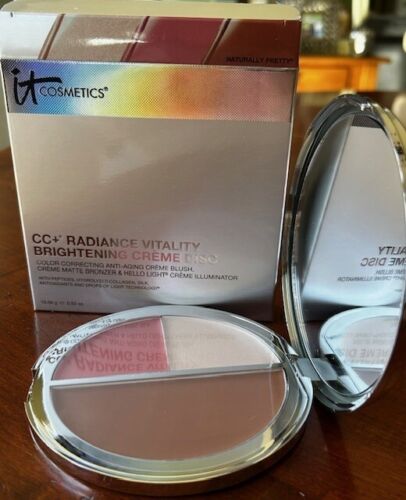 IT Cosmetics CC+ Radiance Vitality Brightening CREME Disc, Naturally Pretty, NEW - Picture 8 of 10