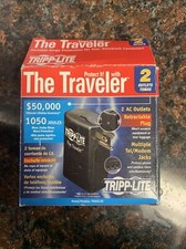 TRIPP LITE TRAVELER 2 Outlets 1050 Joules Direct Plug-in Surge Suppressor(NIB)