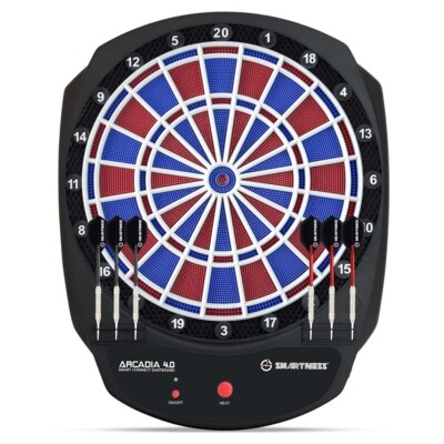 CARROMCO SMARTNESS DARTBOARD ARCADIA 4.0 2-Loch Abstand App Softdart E-Dart