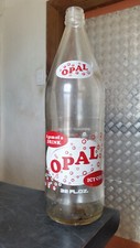 vintage opal ceramic  label bottle