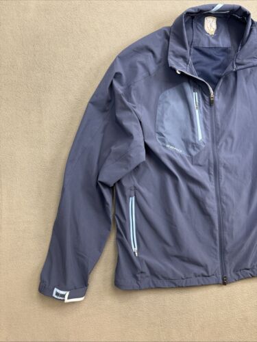 Zero Restriction ZR Blue Windbreaker Full Zip Jacket Men size XXL Performance - Picture 3 of 10
