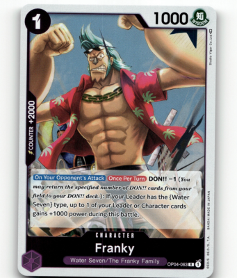 One Piece Card Game Franky - Kingdoms of Intrigue | eBay