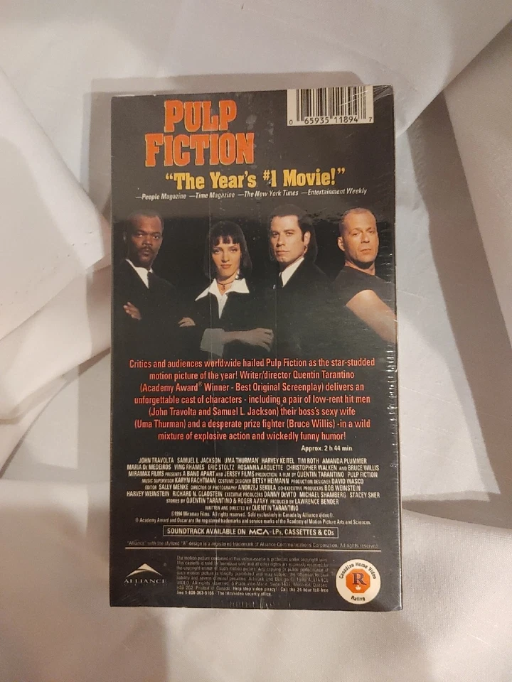 Pulp Fiction (VHS, 1996 ) Collector's Edition, Letterboxed Version NEW SEALED - Image 2 of 4