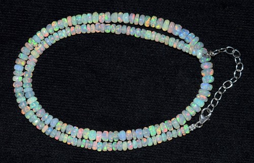 Bracelet Tennis En Argent 925 Avec Opales De Feu éthiopiennes 3x4mm - 4,75 Ct - Neuf Avec étiquettes