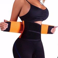 Women's Orange Power Belt Fitness Waist Trainer Size Uk 12