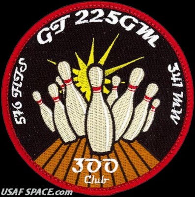 USAF 576th FLIGHT TEST SQ - MM-III - GLORY TRIP 225 GM - 300 CLUB - VAFB - PATCH
