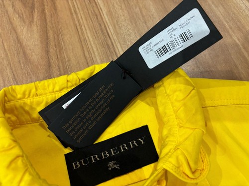 Womens Burberry Canary Shirt Jacket Size 42 Made In Italy - Picture 6 of 11