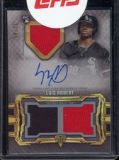 LUIS ROBERT 2020 Topps Triple Threads Relics RPA Auto Jersey Patch Rookie RC /99