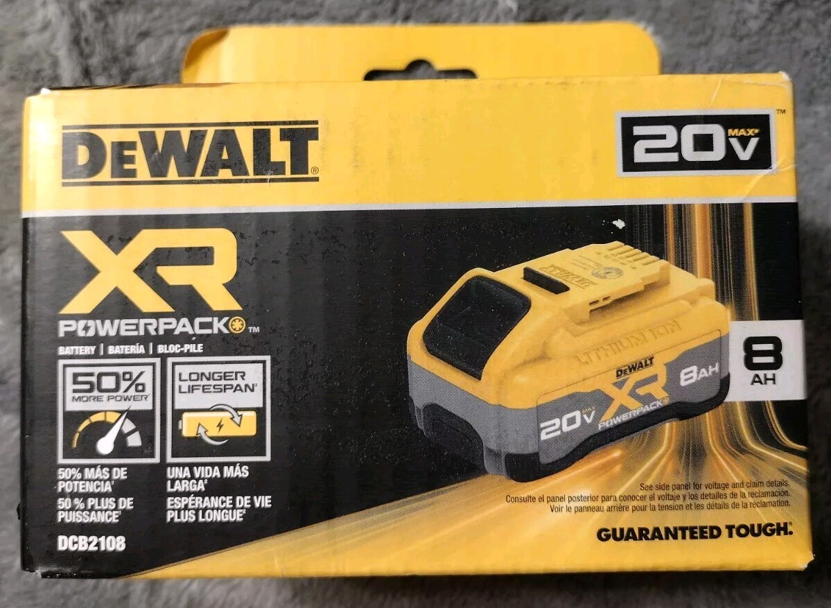 DeWalt 20V MAX* XR DCB2108 POWERPACK™ AH BATTERY - Main Image