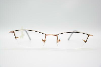 Vintage Jaeger by Explosiv 1002 Black Bronze Multicolor Semirimless Glasses NOS